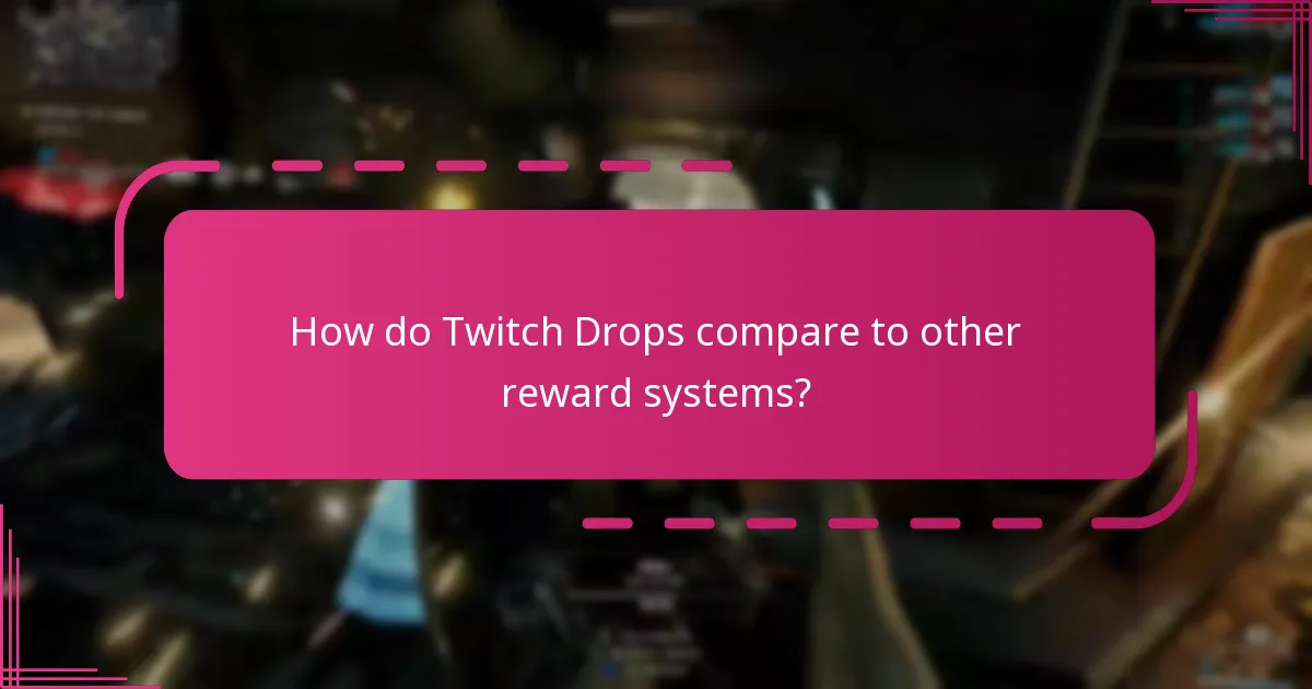How do Twitch Drops compare to other reward systems?