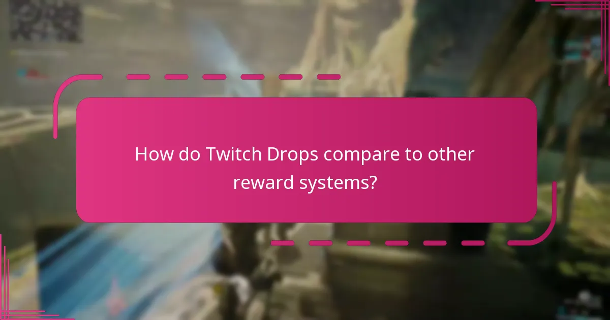 How do Twitch Drops compare to other reward systems?
